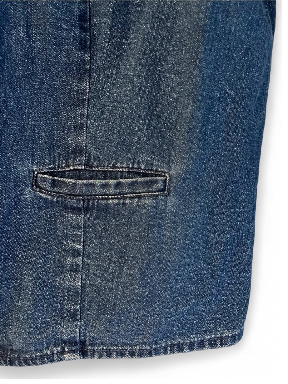 Vintage Talbots Petite Indigo Denim Shirt - Picture 6 of 7